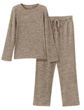 Lull · NW LD-04 — Ribbed Knit Lounge Set