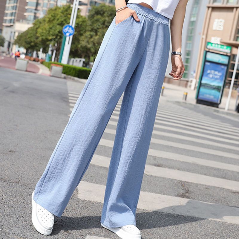Toora · NW TP-49 — High-Waisted Wide-Leg Cotton-Linen Trouser