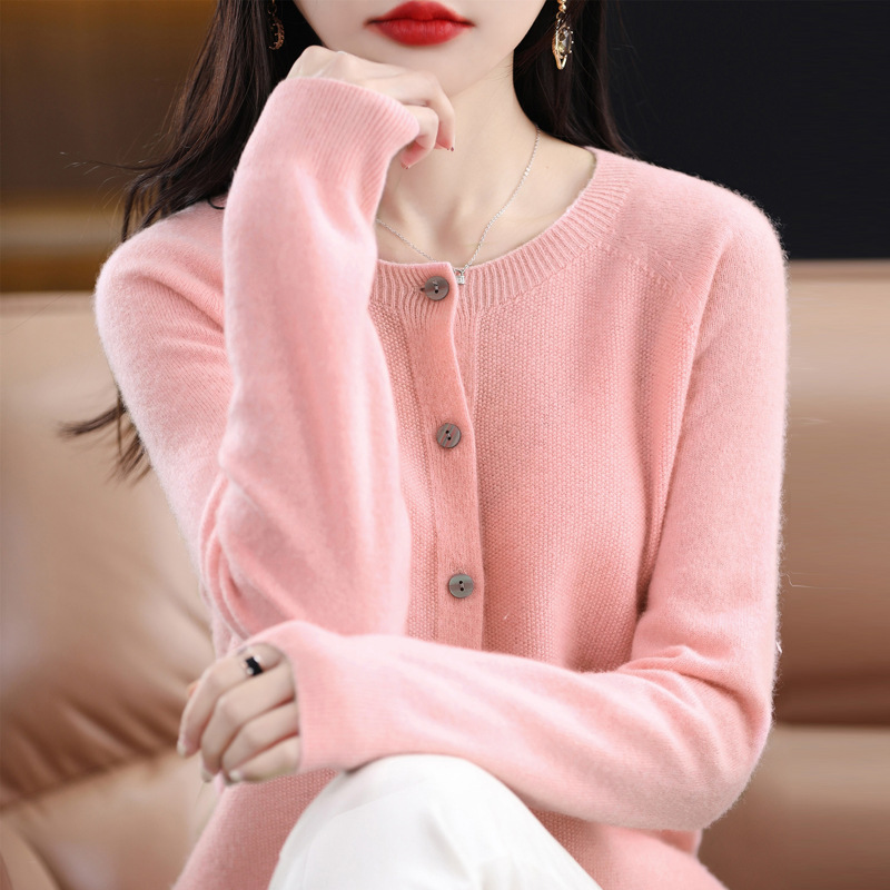 Marble · NW CA-30 — Women's Cashmere Cardigan
