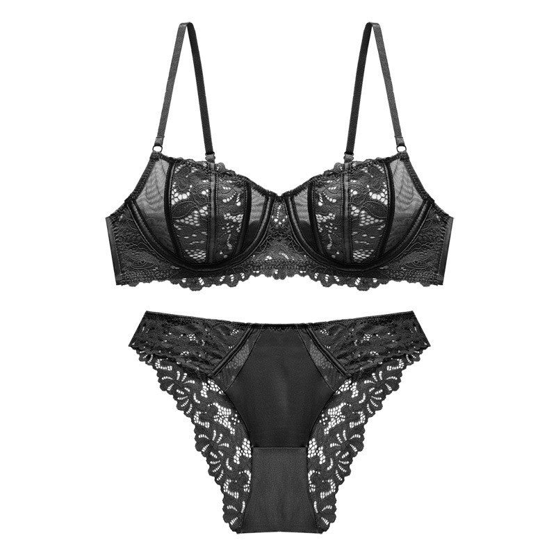 Noir · NW IN-C02 — French Lace Bra & Brief Set