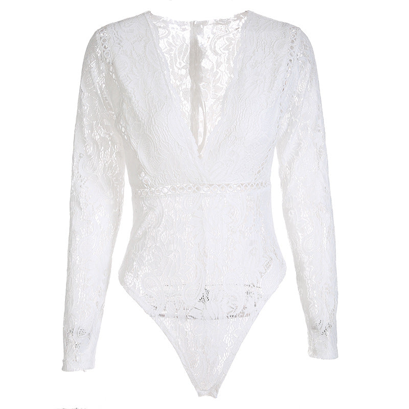 Boudoir · NW IN-C24 — Hollow-Out Lace Bodysuit