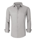 Ash · NW OX-06 — stretch cotton button-down