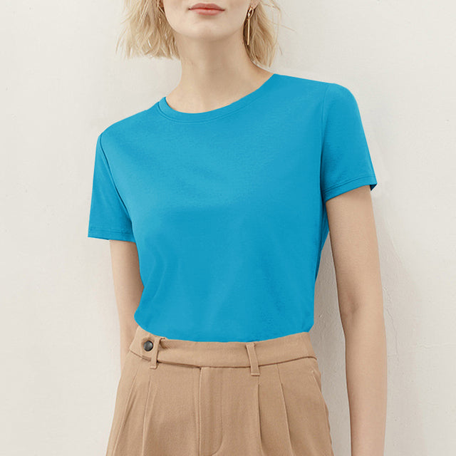 Mara — Cotton Crew-Neck Tee