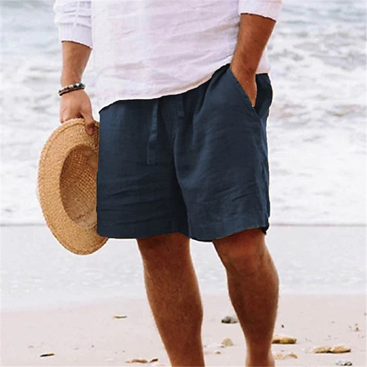 Oberon · NW TP-45 — Elasticated Cotton-Linen Short