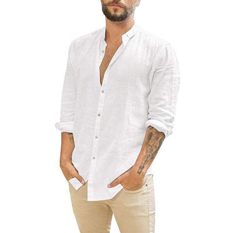 Phantom · NW SH-29 — Cotton Band-Collar Shirt