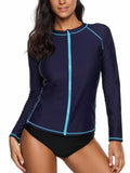Vane · NW RC-B10 — zip-front UPF rash-guard one-piece