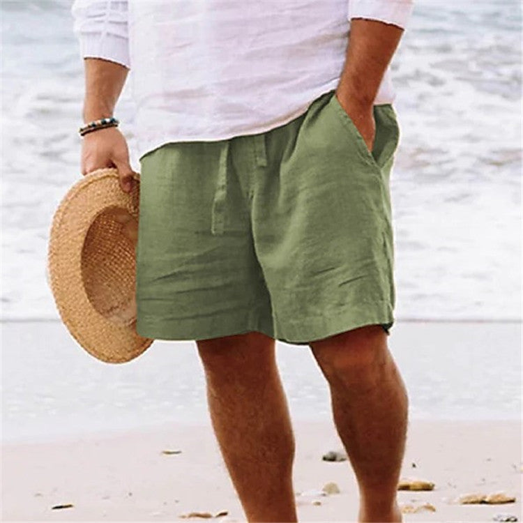 Oberon · NW TP-45 — Elasticated Cotton-Linen Short