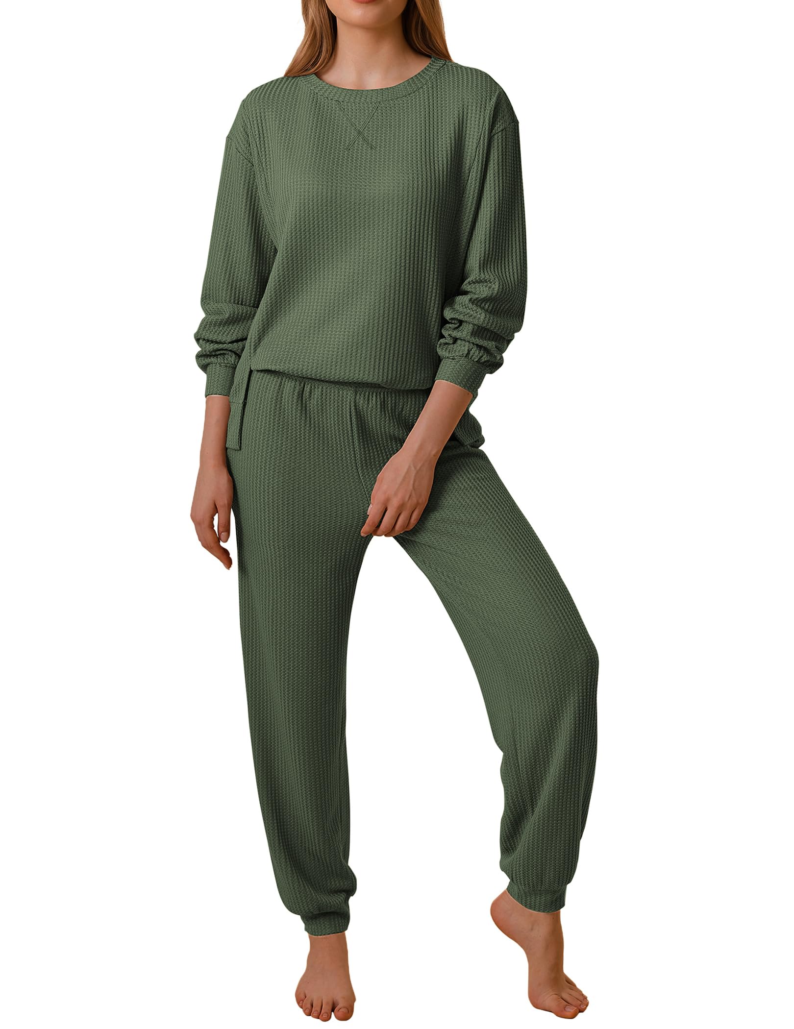 Sable · NW LD-15 — Waffle Knit Lounge Set