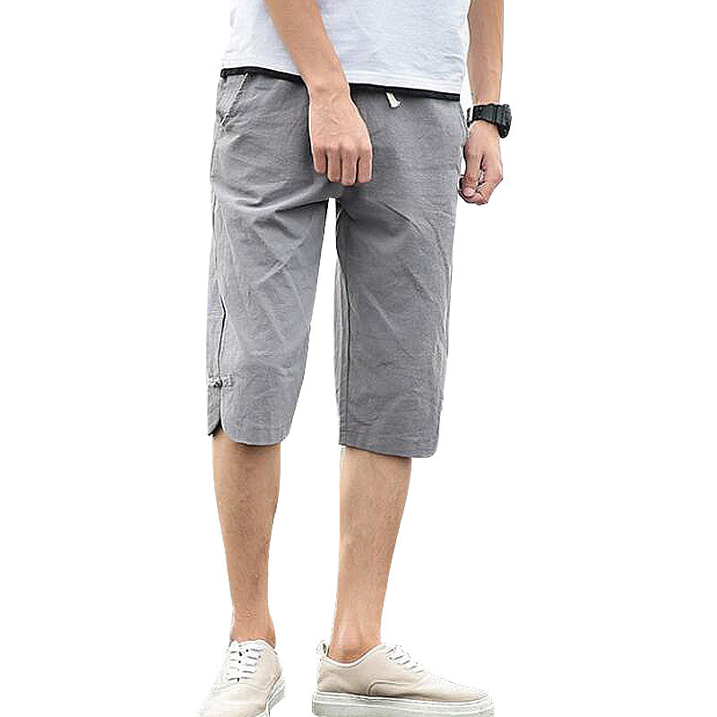 Wingan · NW TP-35 — Cropped Cotton-Linen Trouser
