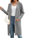Granite · NW CD-14 — longline open cardigan