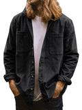 Graphite · NW OS-03 — corduroy overshirt