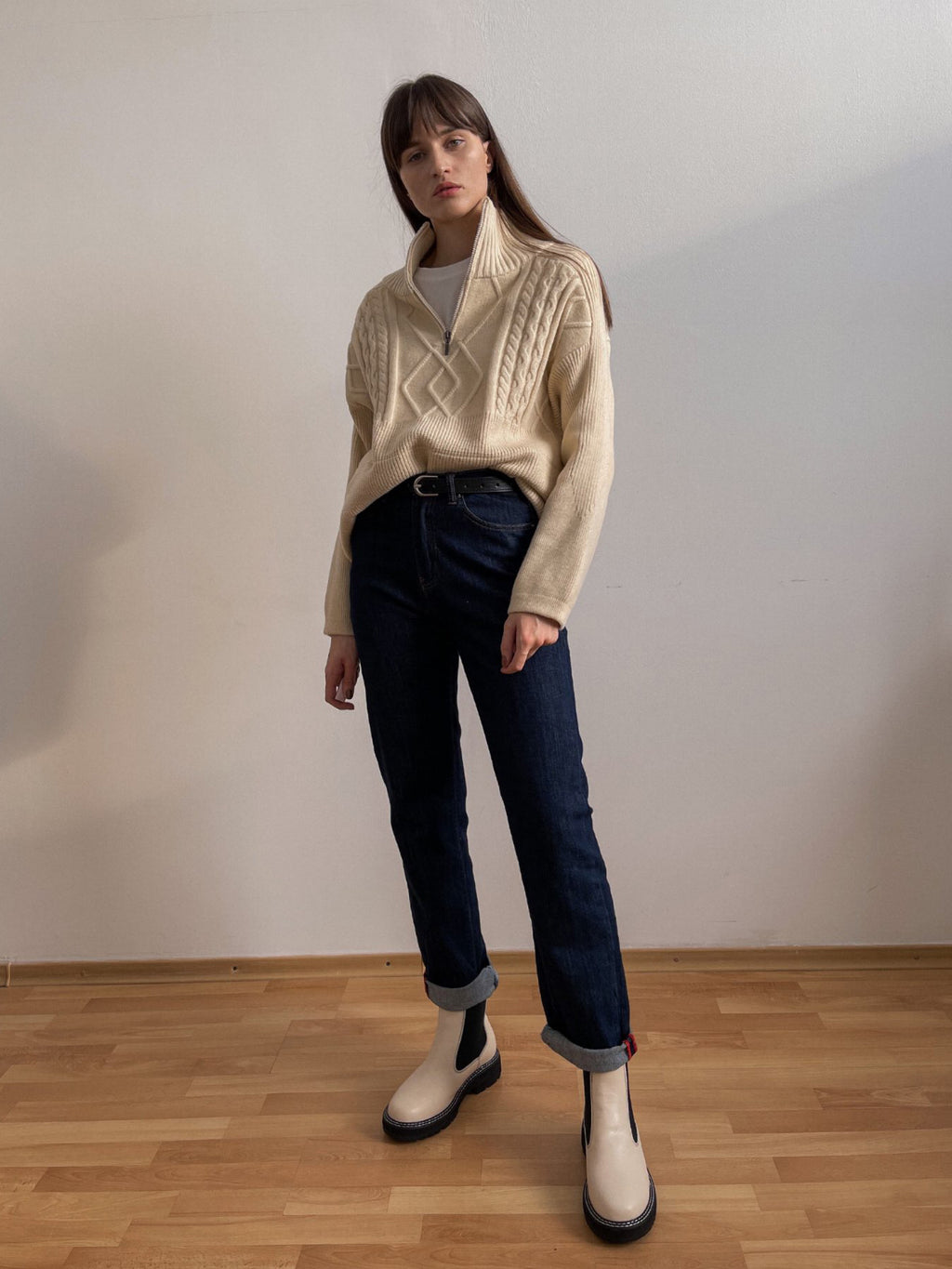 Tuart · NW KT-45 — Women's Oversized Knitted Wool Sweater
