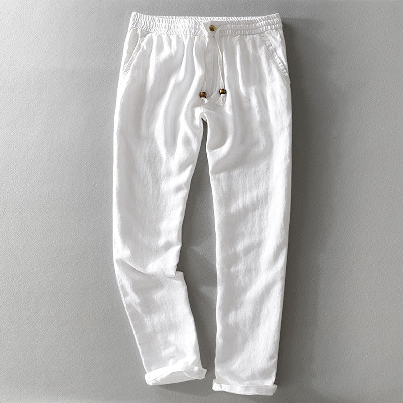 Castle · NW TP-05 — Elastic-Waist Linen Trouser