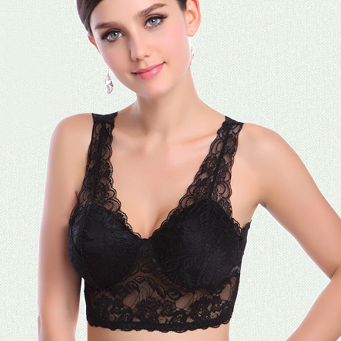 Lumen · NW IN-A08 — fine seamless lace bralette