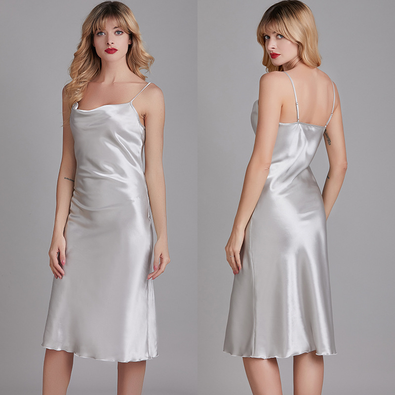 Capri — Cowl-Neck Satin Slip