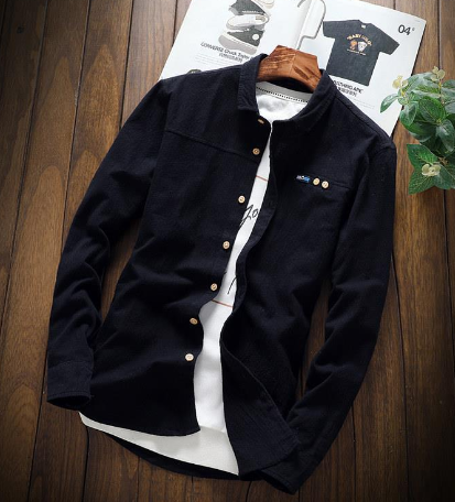 Jarrah · NW SH-17 — Cotton-Linen Casual Shirt