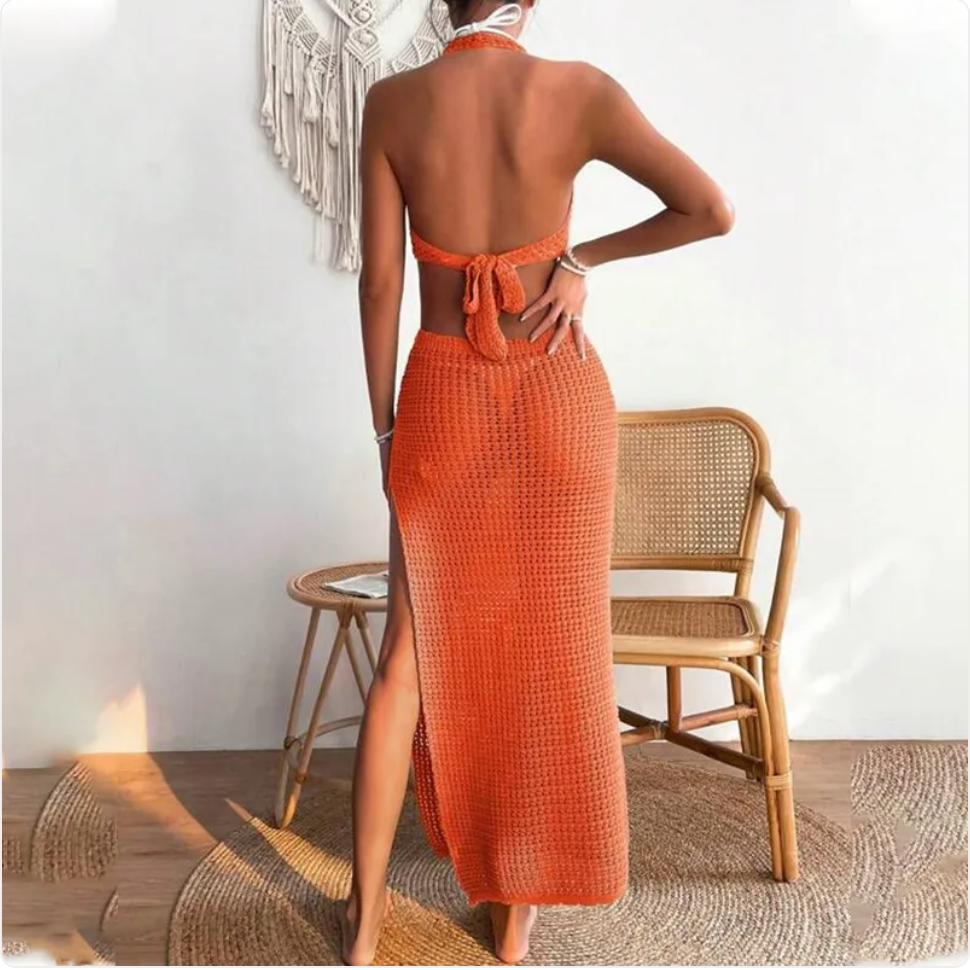 Portofino — Sleeveless Organza Maxi
