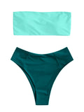 Meridian · NW SW-F10 — high-cut strapless bandeau set