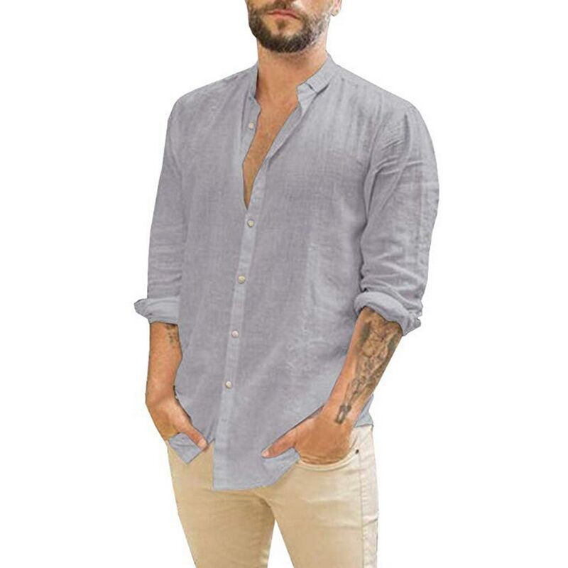 Phantom · NW SH-29 — Cotton Band-Collar Shirt