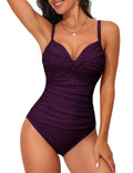 Lorne · NW BS-C06 — twist-front ruched maillot