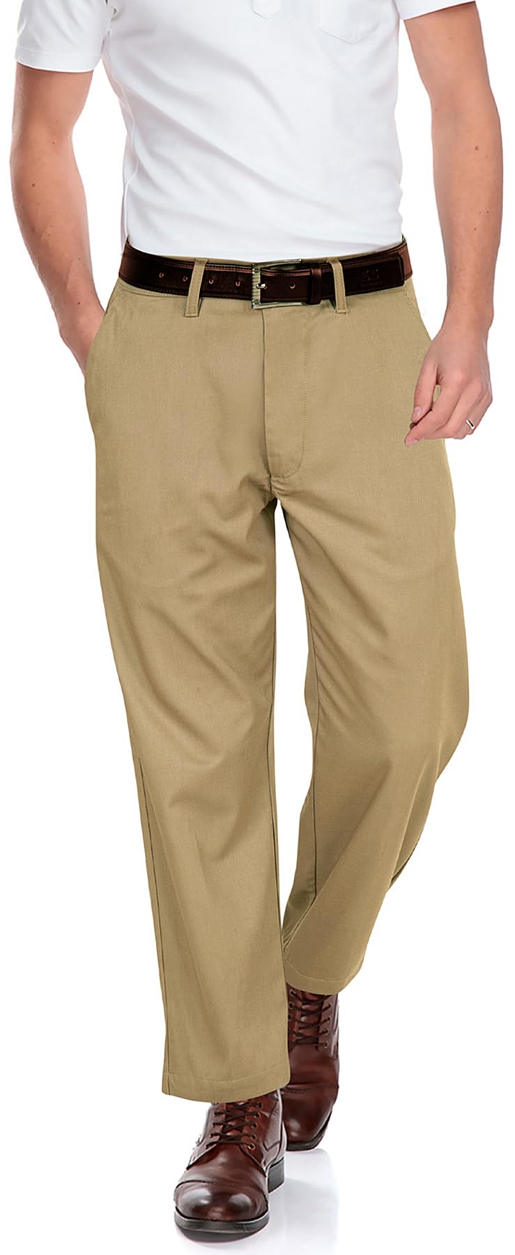 Fawn · NW CH-05 — Wrinkle-Resistant Flat-Front Chino