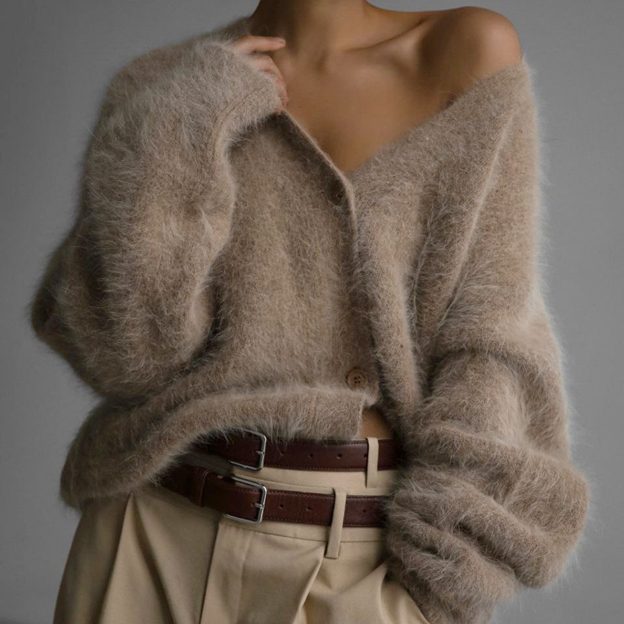 Granite · NW CA-31 — Luxe Cashmere Cardigan