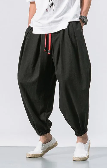 Shellback · NW TP-48 — Loose Wide-Leg Cotton-Linen Trouser