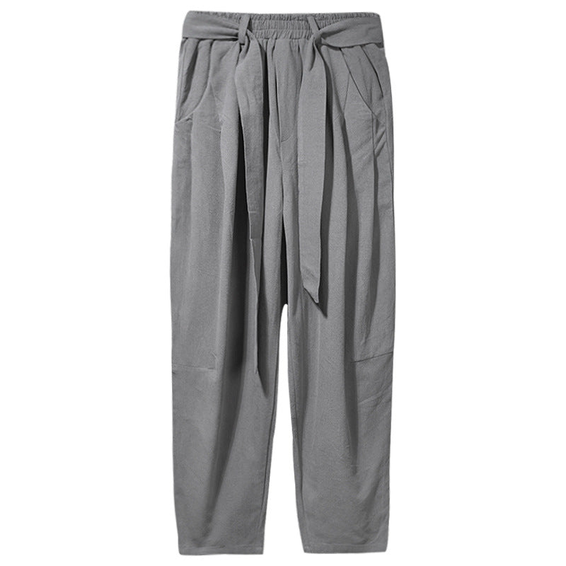 Whalers · NW TP-23 — Elastic-Waist Cotton-Linen Trouser
