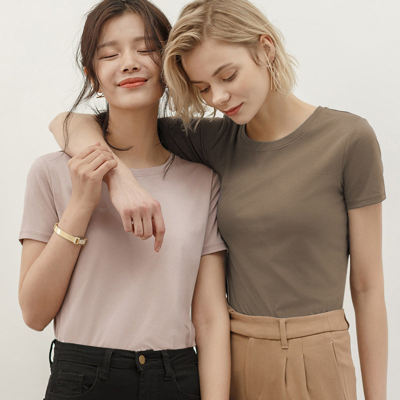 Mara — Cotton Crew-Neck Tee