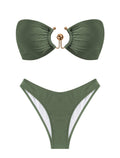 Estuary · NW SW-F08 — strapless bandeau two-piece