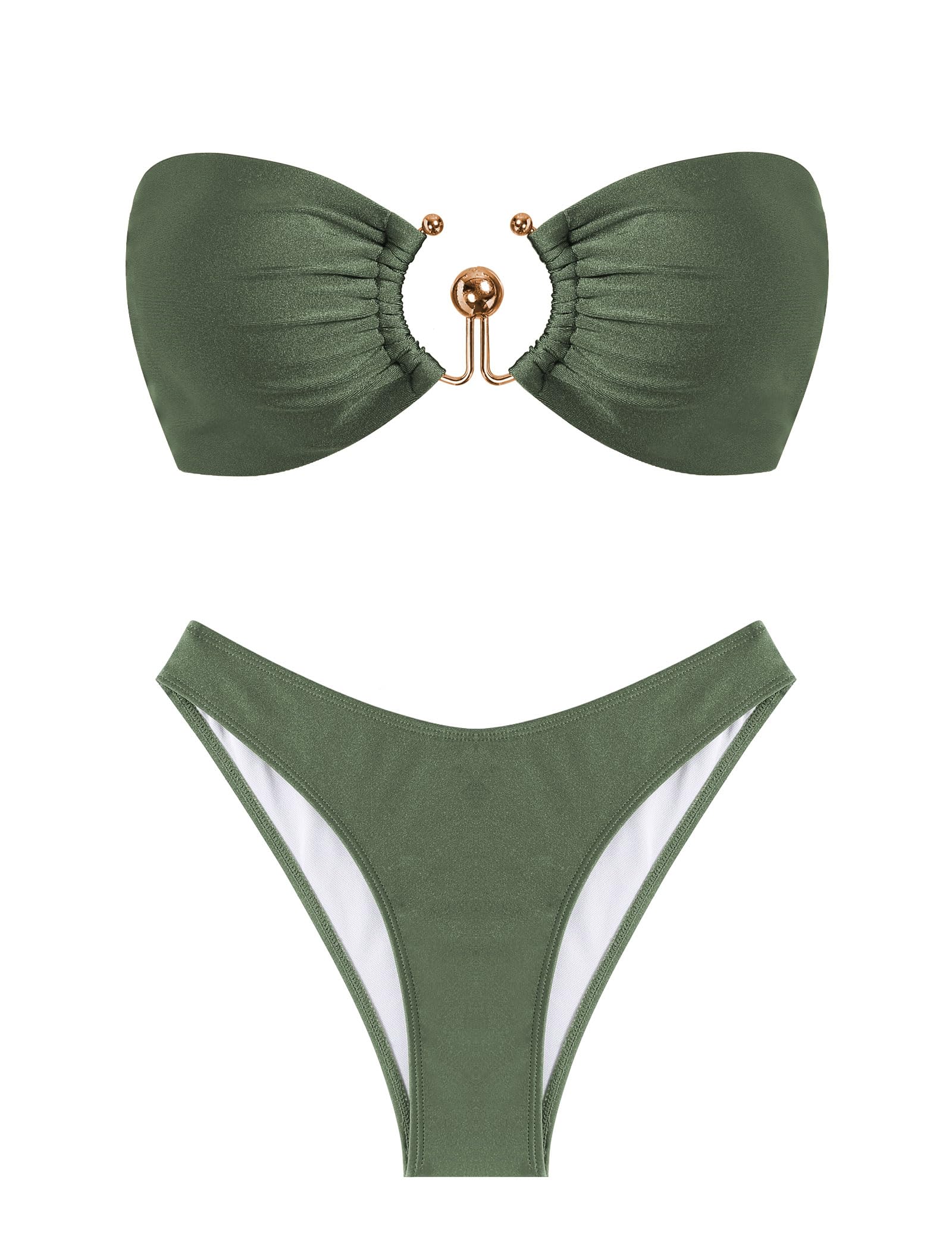 Estuary · NW SW-F08 — strapless bandeau two-piece