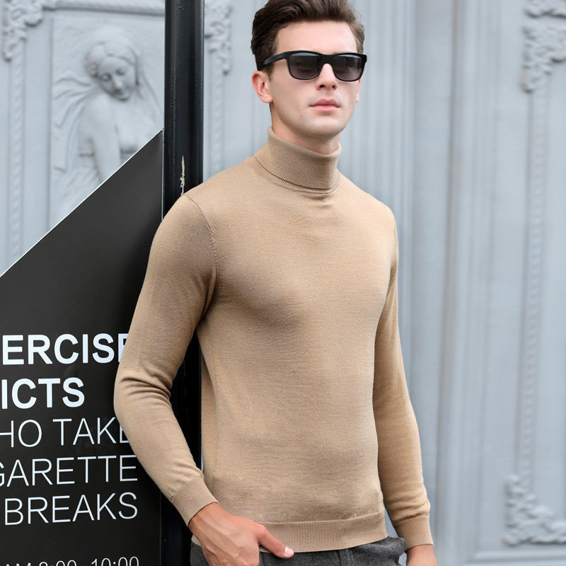 Sarsen · NW CR-07 — pure-wool high-collar knit