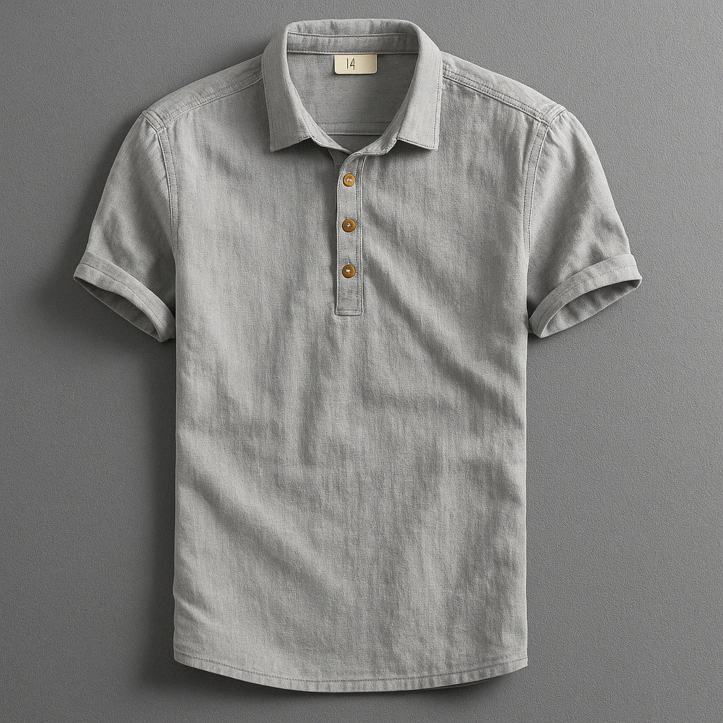 Sorrento · NW LN-02 — short-sleeve linen-blend shirt