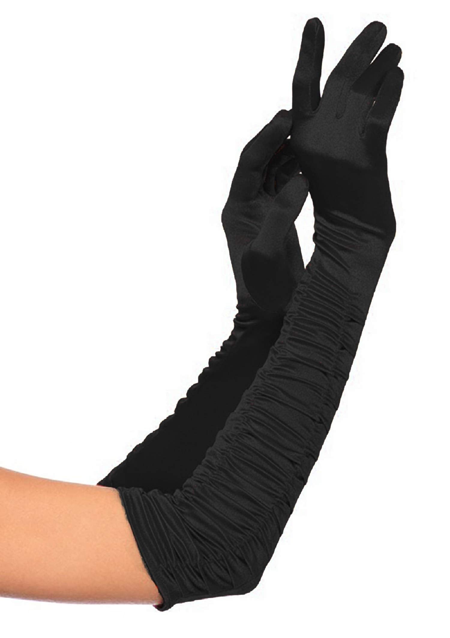 Noir · NW SL-02 — Long Satin Opera Gloves