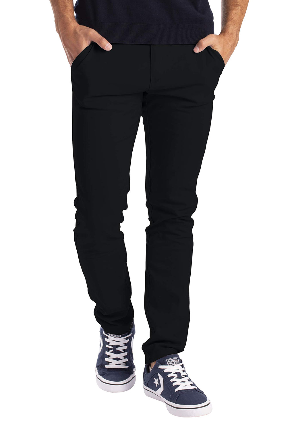 Stone · NW CH-01 — Flat-Front Stretch Cotton Chino