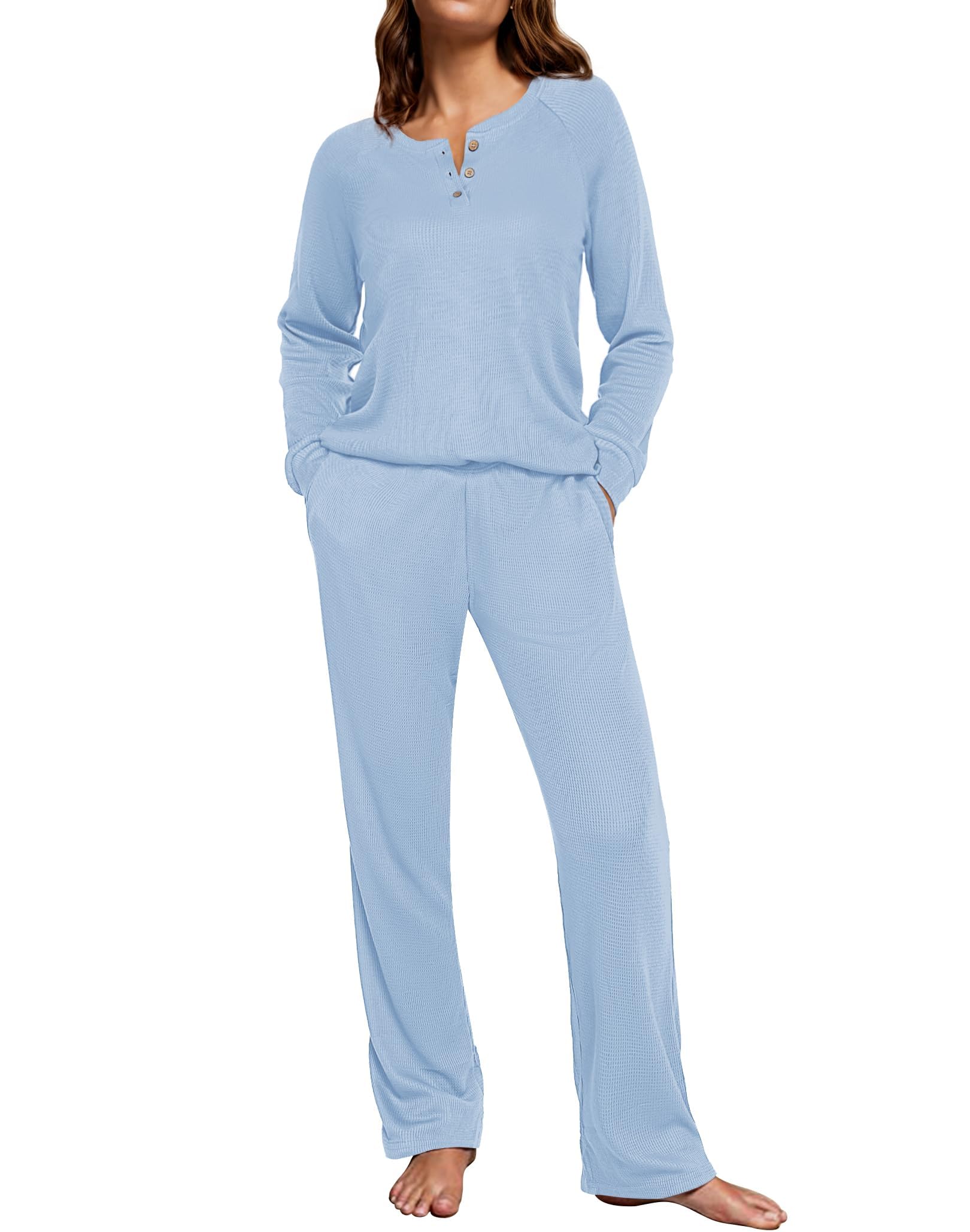 Cloud · NW LD-16 — Waffle Henley Lounge Set