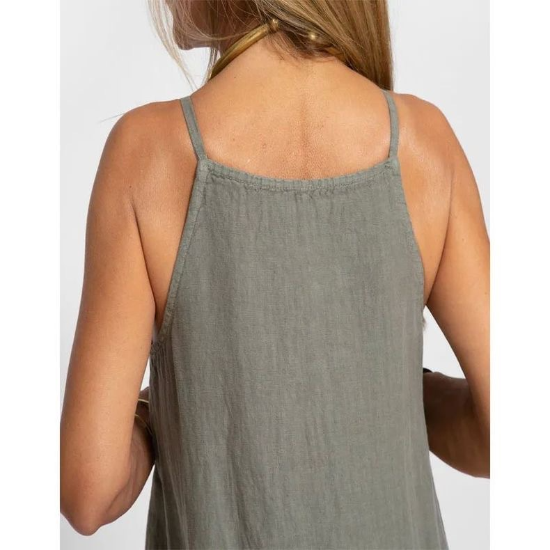 Bonifacio — Linen-Blend Slip Maxi
