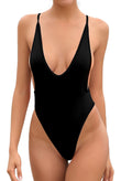 Marlow · NW BS-C03 — high-leg backless maillot