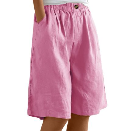 Woodside · NW TP-40 — Cropped Cotton-Linen Short