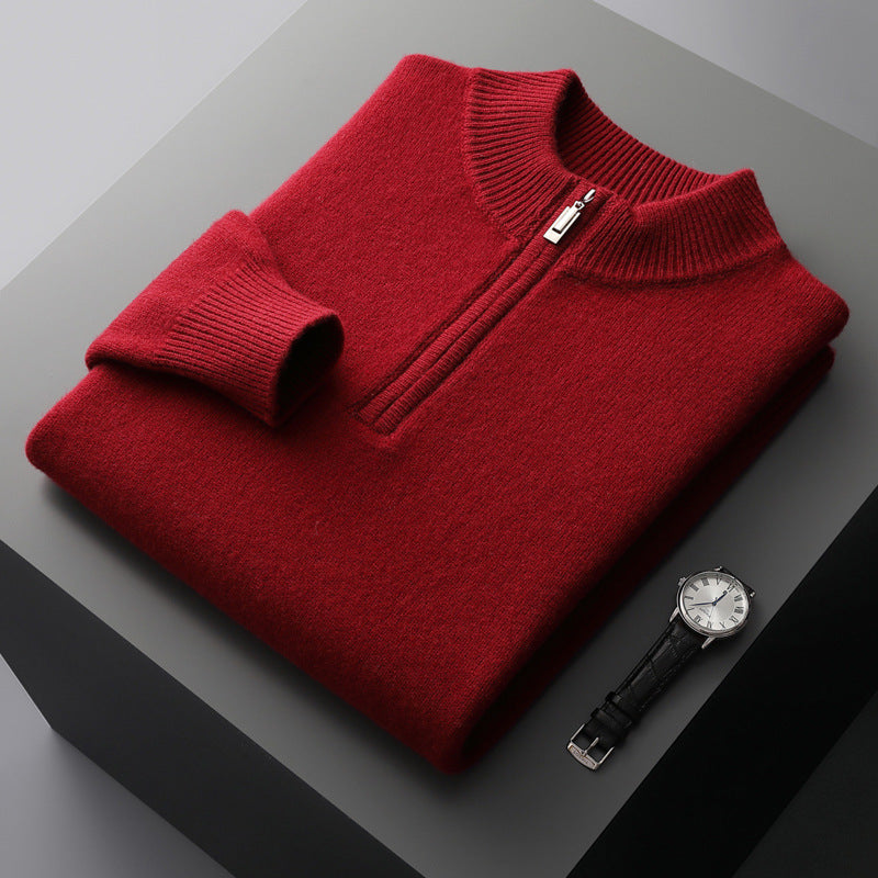 Herringbone · NW 01-15 — Storm Merino Half-Zip
