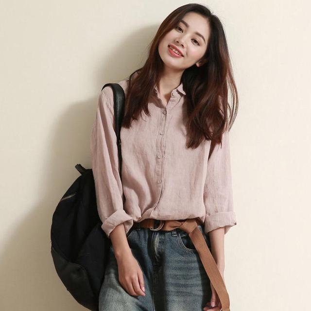 Moggs · NW SH-10 — Relaxed Cotton-Linen Long-Sleeve Shirt