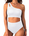Laguna · NW SW-F04 — one-shoulder ribbed set