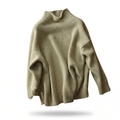 Mist NW CA-14 Women's Roll-Neck Cashmere, sage green, on white