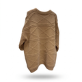 Cove NW CA-25 Mid-Length Cashmere Knit, camel, on white