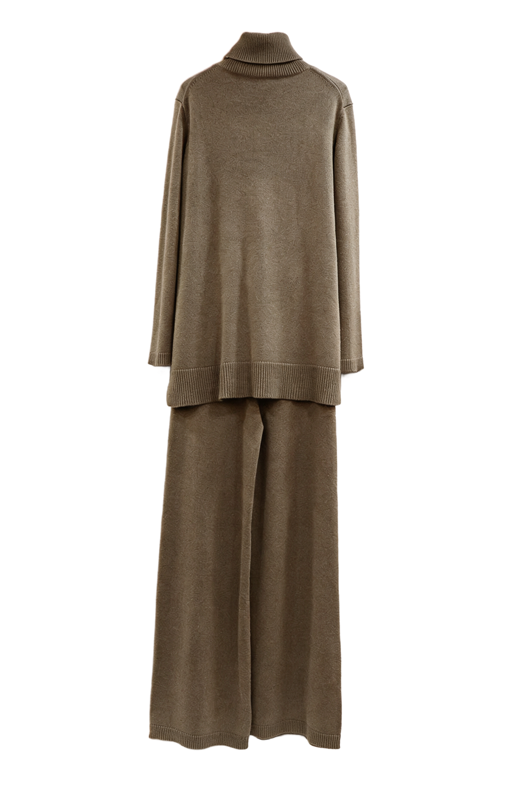 Hush NW CL-01 cashmere-blend lounge set, olive taupe, on white