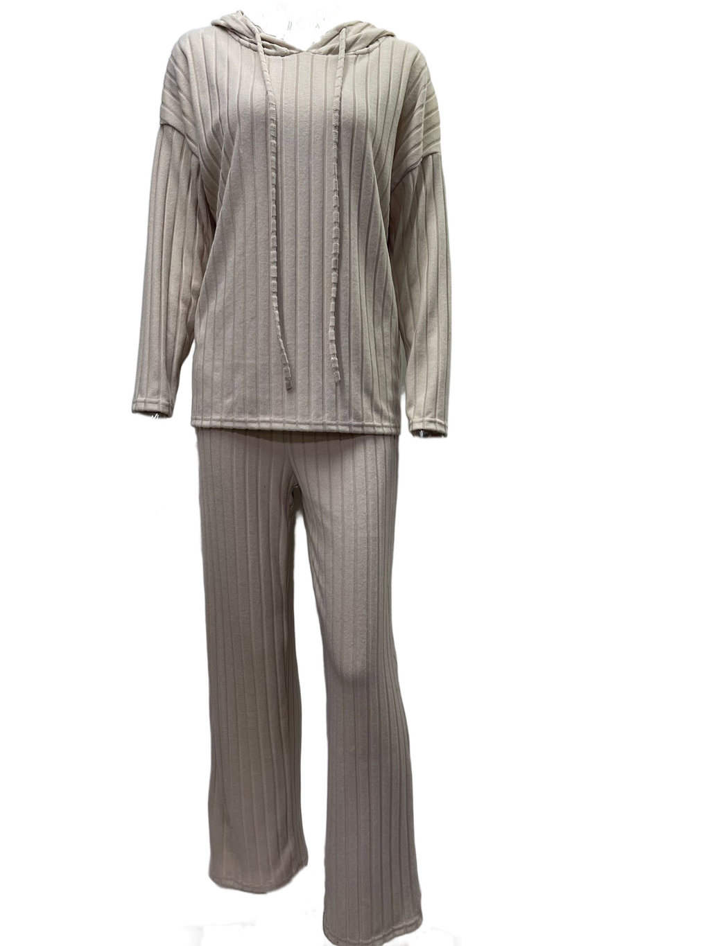 Cashel knit lounge set, oatmeal, on white
