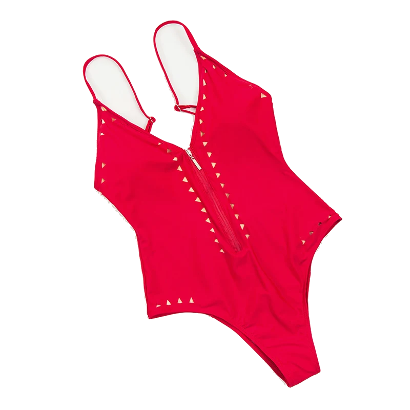 Sprint NW RC-A06 zip cut-out one-piece, red, on white