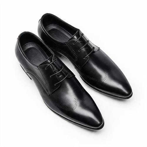 Ashford NW ST-09 leather derby, Black, on white