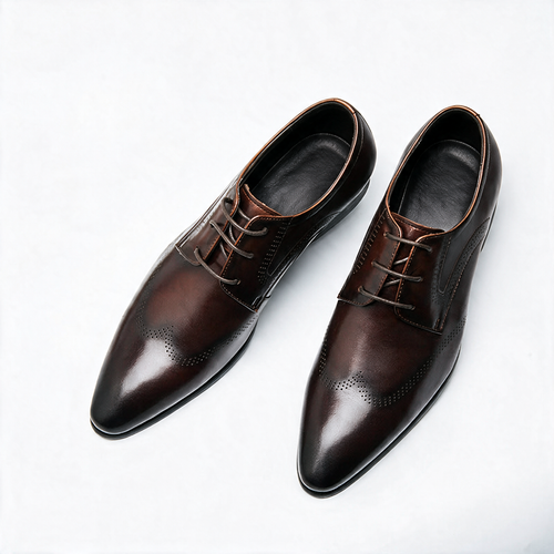 Ashford NW ST-09 leather derby, Brown, on white