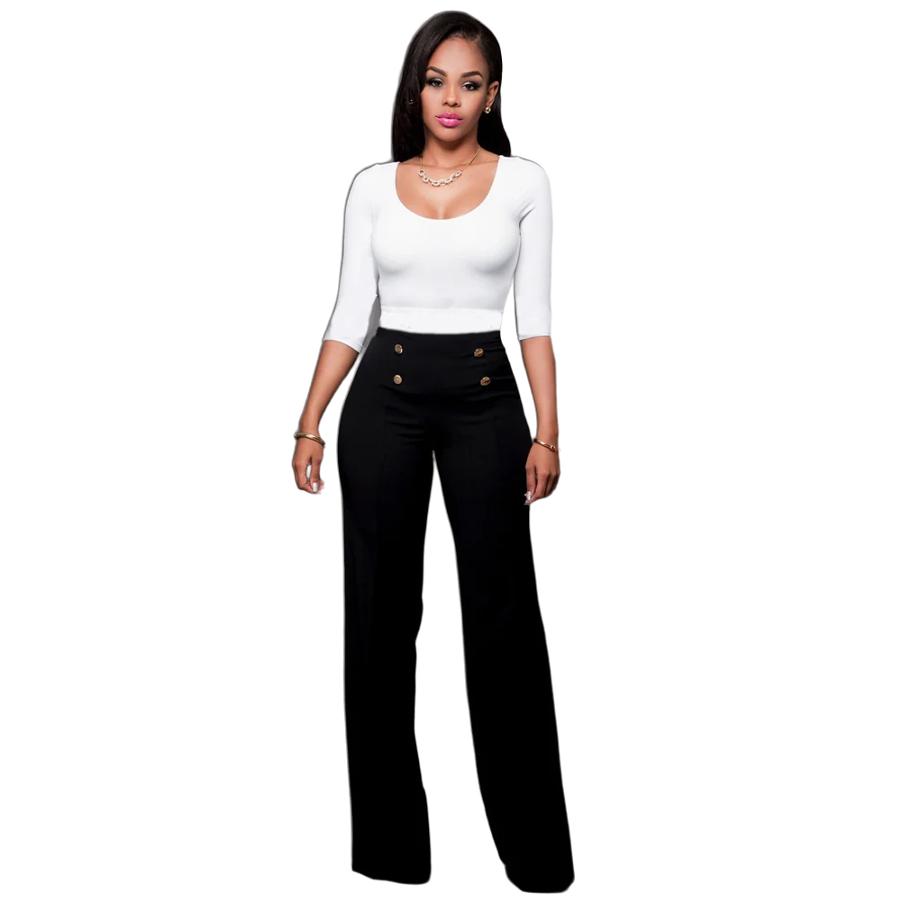 Hensley NW TR-09 straight-leg trouser, black, on white